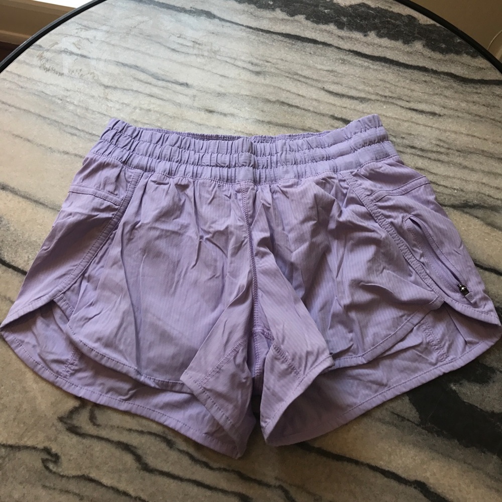 Lavender lululemon tracker shorts size 8