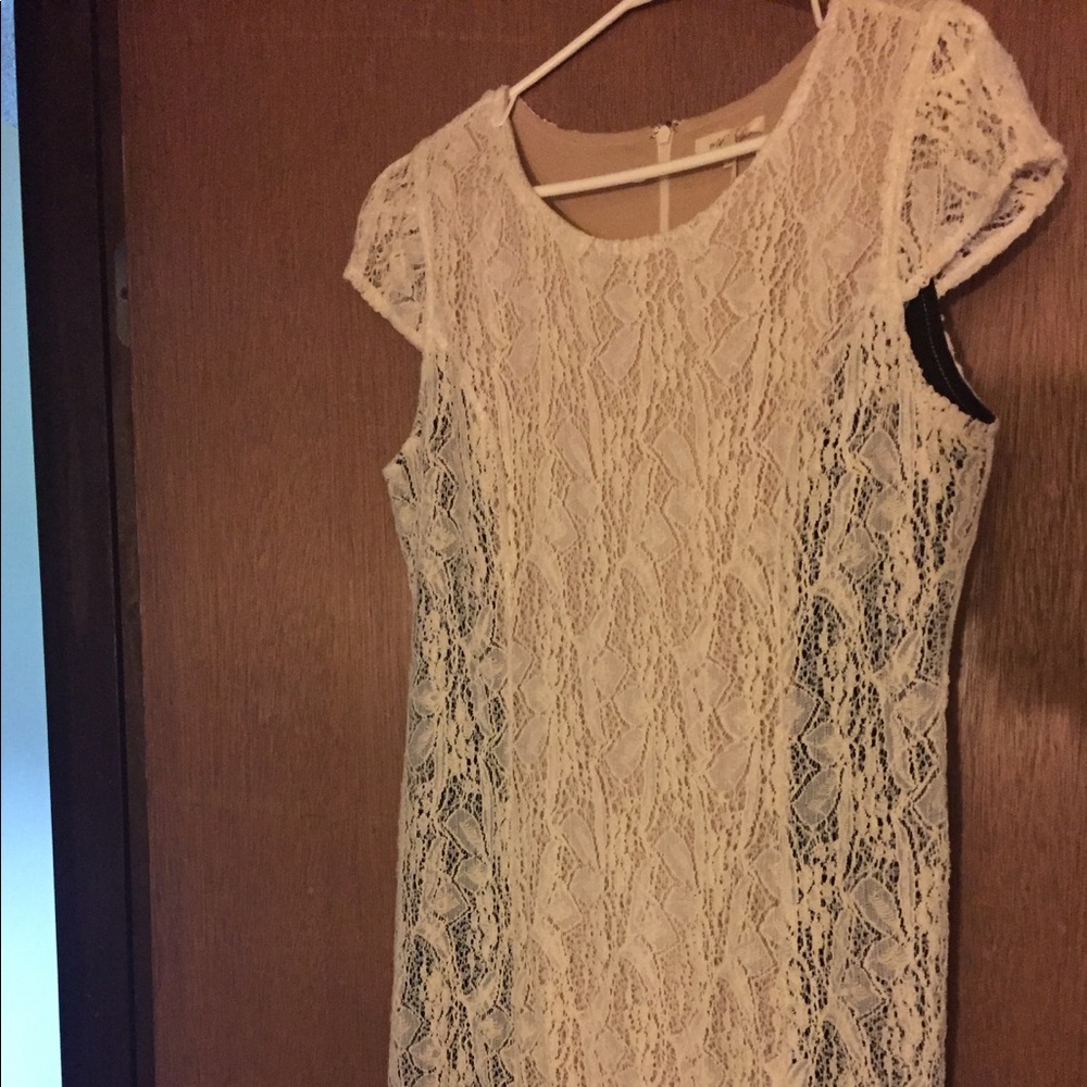 Cream lace dress!
