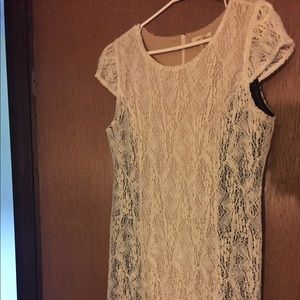 Cream lace dress!