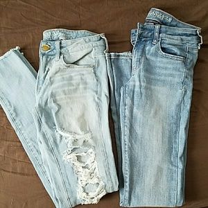 2 new pairs of american eagle jeans