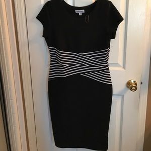 Black & white pencil dress