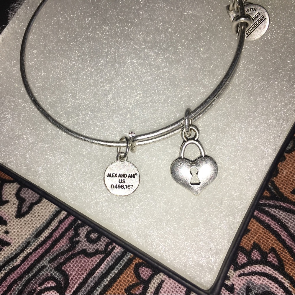 Alex and Ani "Heart Lock" bracelet