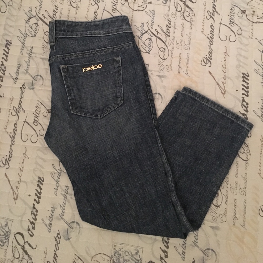BEBE cropped jeans