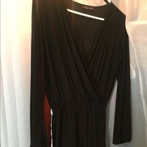 Long sleeve black romper