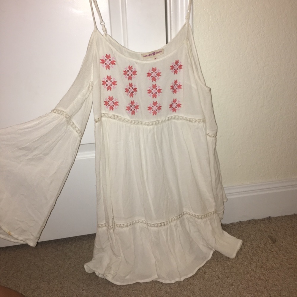 Altars State White Boho Dress!!!!