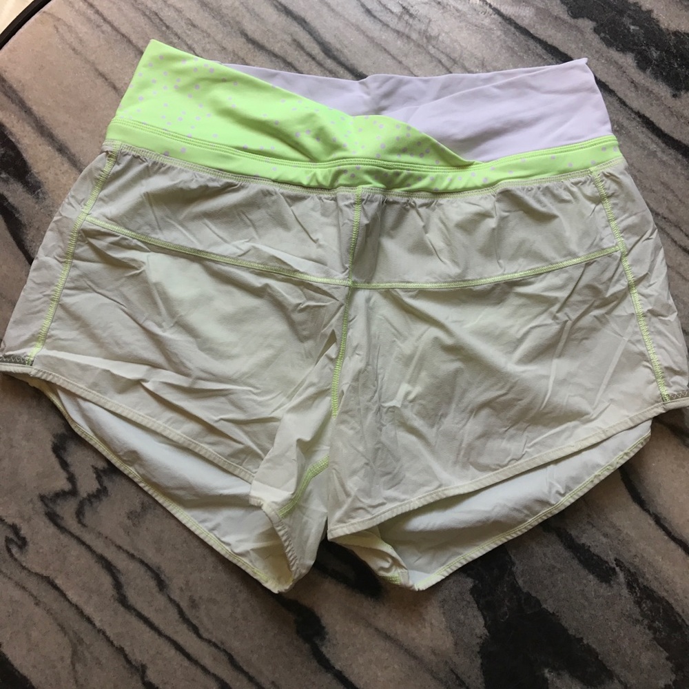 RARE lime green original lululemon shorts