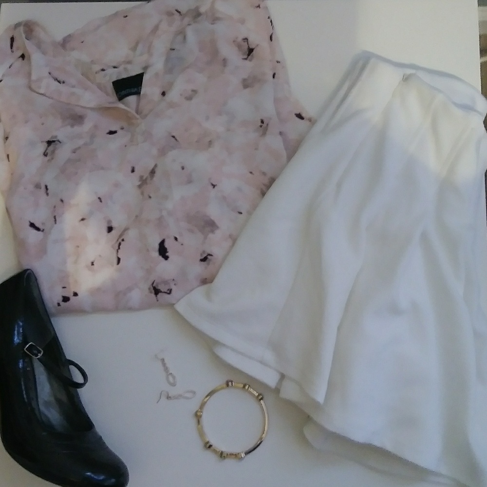 ❤Pink patterned blouse