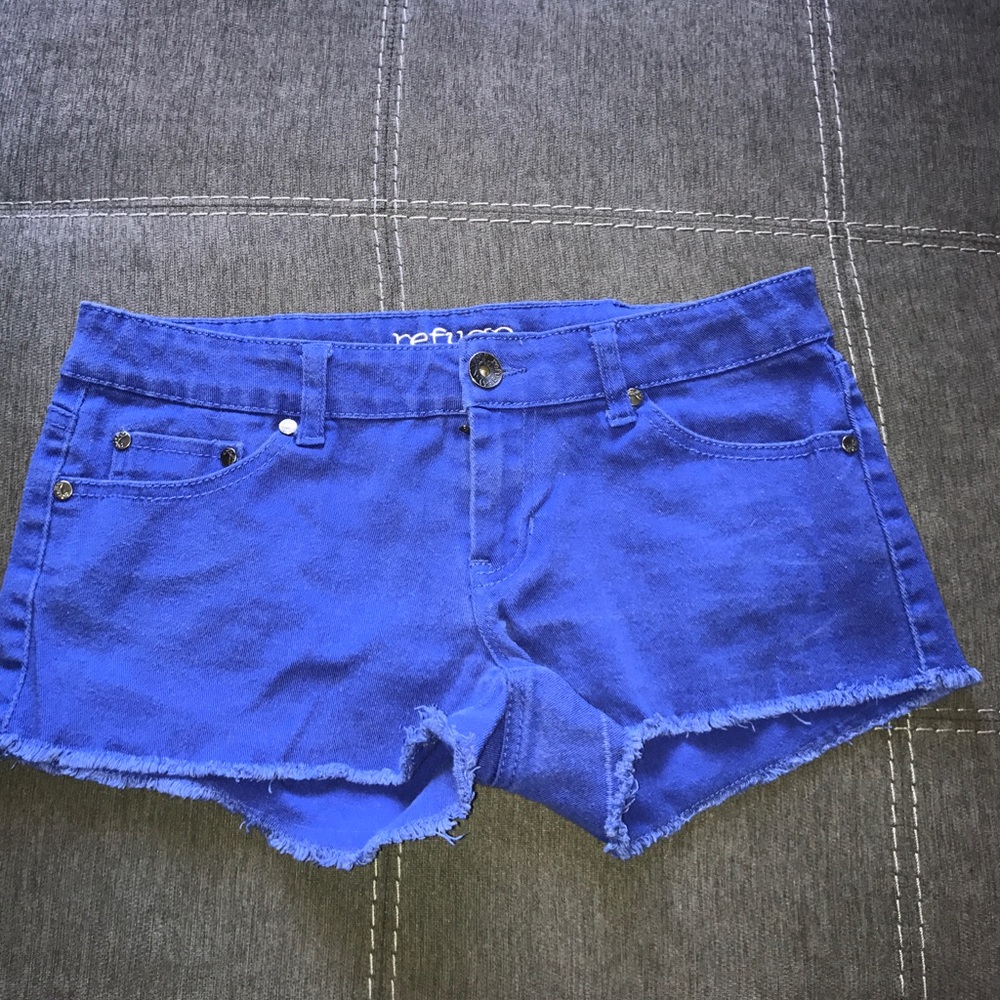 Royal blue shorts