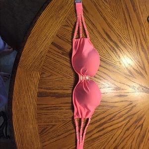 Cute coral Victoria secret strapless bathing suit