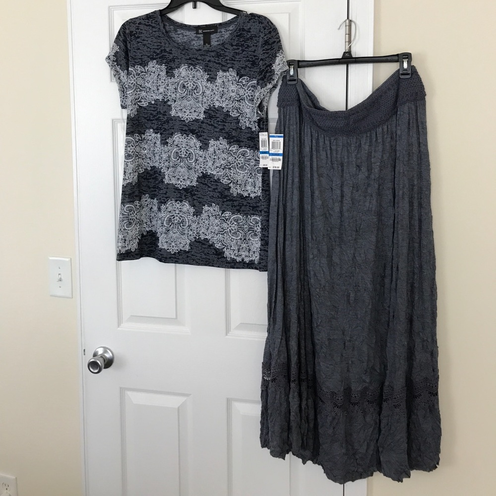 INC skirt and top--brand new