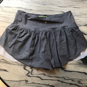 RARE grey lululemon laser cut shorts size 6
