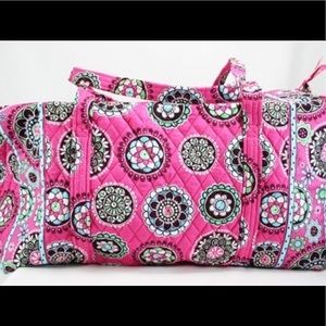 Vera Bradley "cupcake" print large duffel