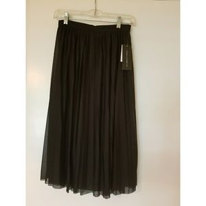 French Connection Black Pleated Skirt