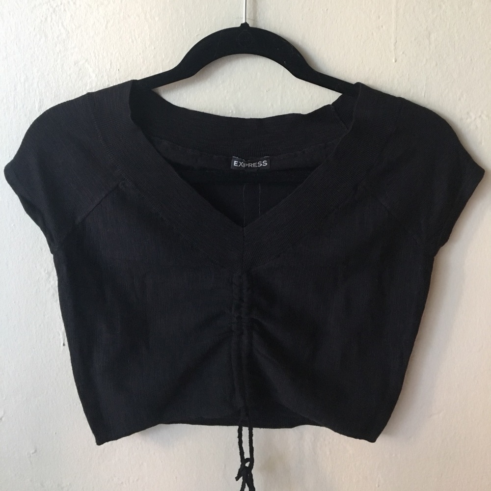 🆕 Express Ruched Crop Top - Picture 2 of 5