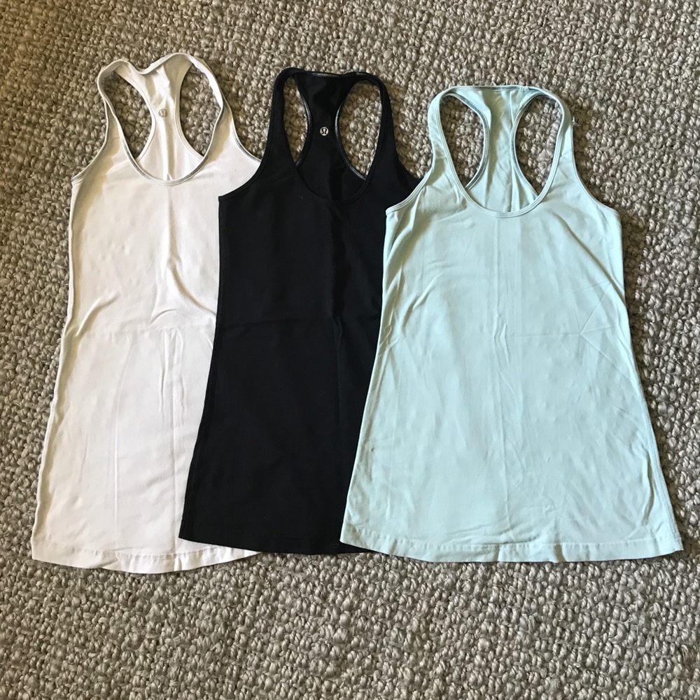 Lot of 3 LuLuLemon CRB Tanks