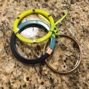 Bright colored Loft bracelets