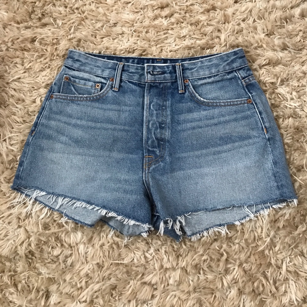 GRLFRND Denim Cindy High Rise Shorts