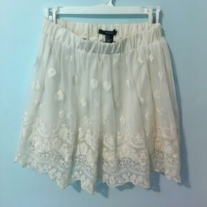 Forever 21 Lace Detailed Skirt