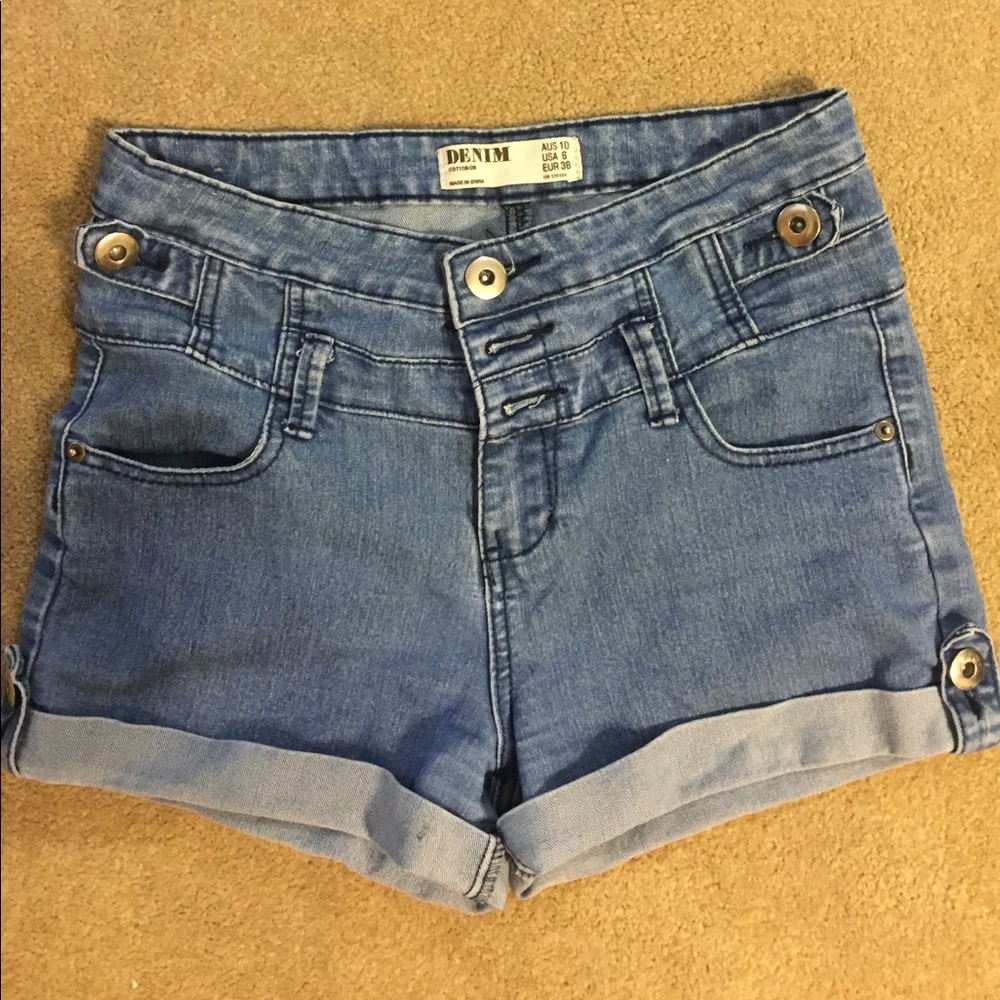 Denim shorts
