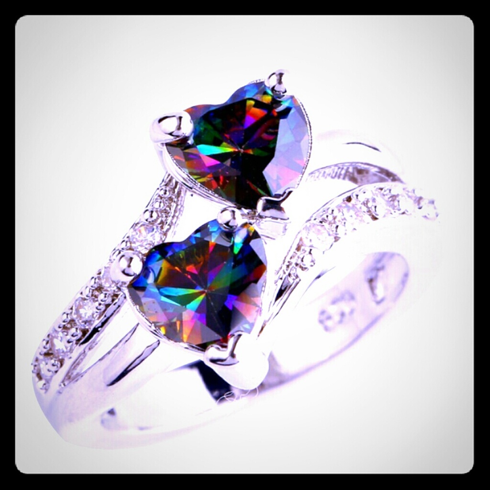 Size 8 heart ring