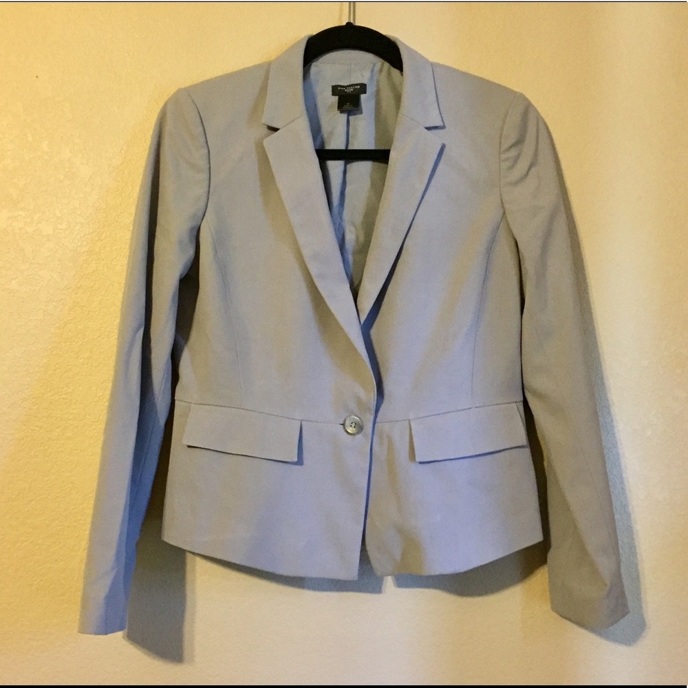 Ann Taylor Light Grey Blazer