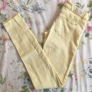 Garage colored denim jeans in yellow, size 1