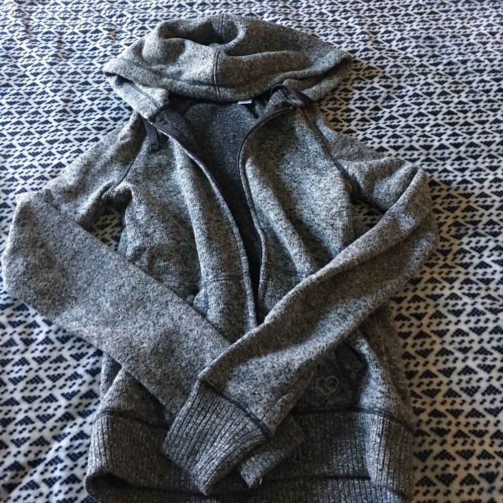 Grey Aeropostale zip up hoodie