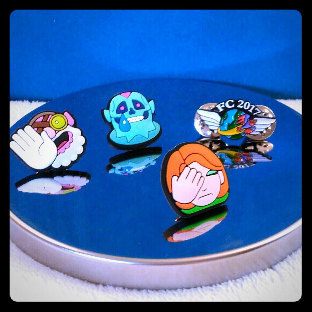 4 cute backpack pins