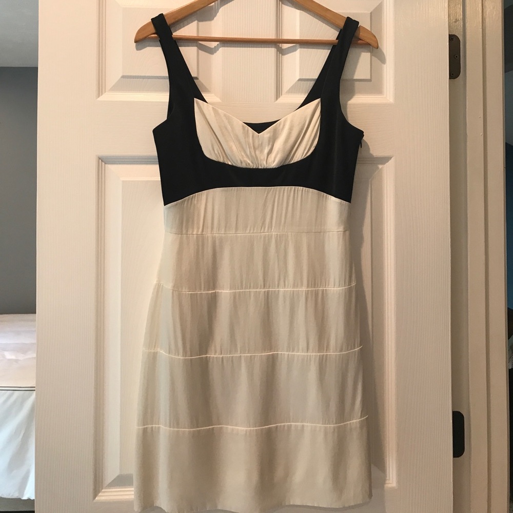 BCBG Cream/Black Dress