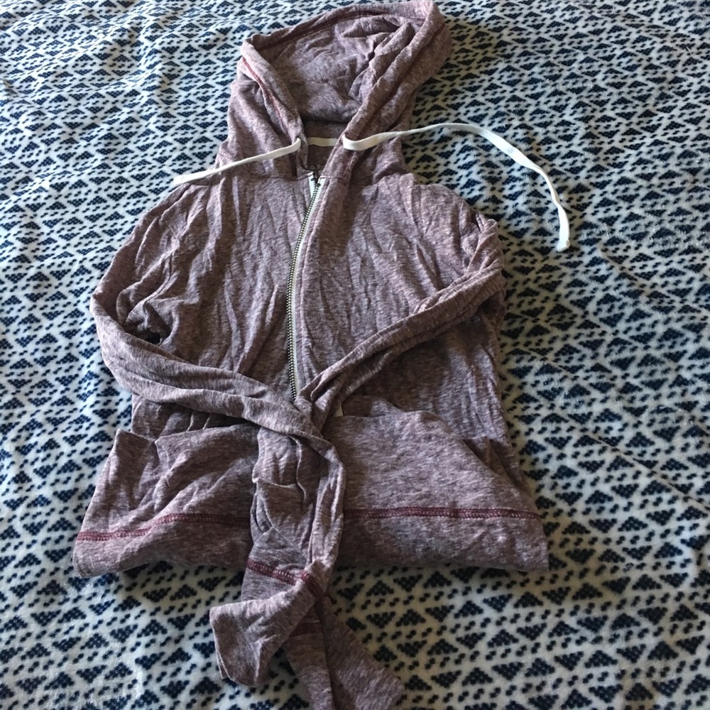 Maroon zip up light weight aeropostale jacket