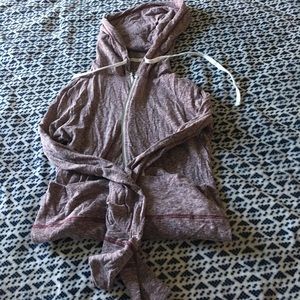 Maroon zip up light weight aeropostale jacket