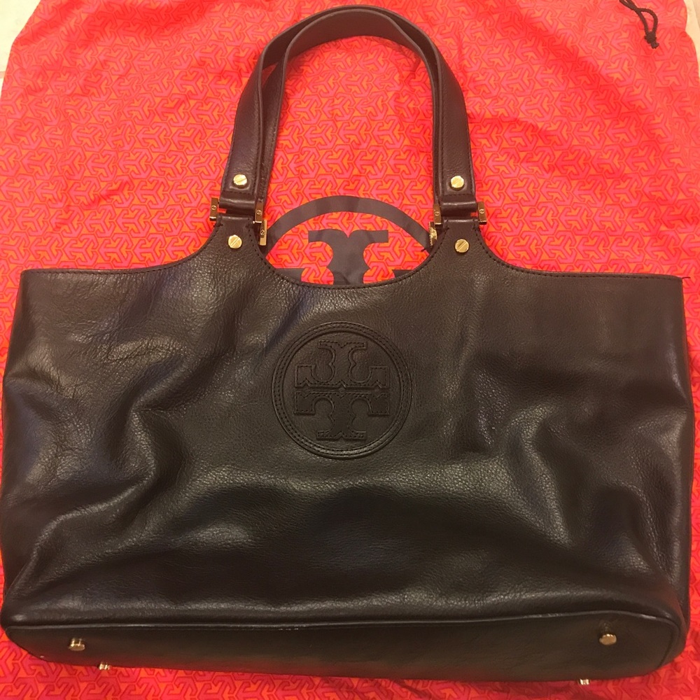 Tory Burch Black Leather Tote