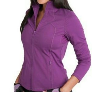 Curves purple workout jacket