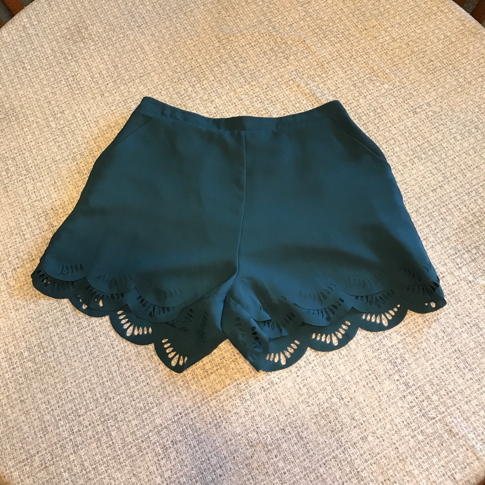 Lauren Conrad Double Scallop Hem Soft Short