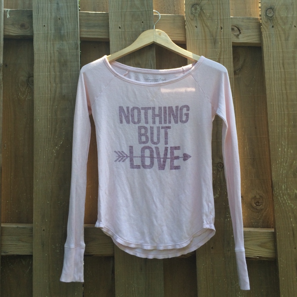 A.E graphic long sleeve top - Picture 1 of 4