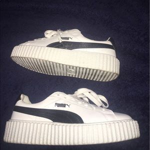 Rihanna Fenty Puma Creepers Black and White
