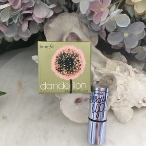 Benefit Dandelion Blush and Watt's Up, minis