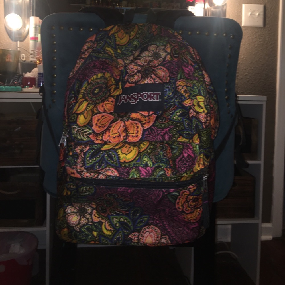 Floral jansport backpack