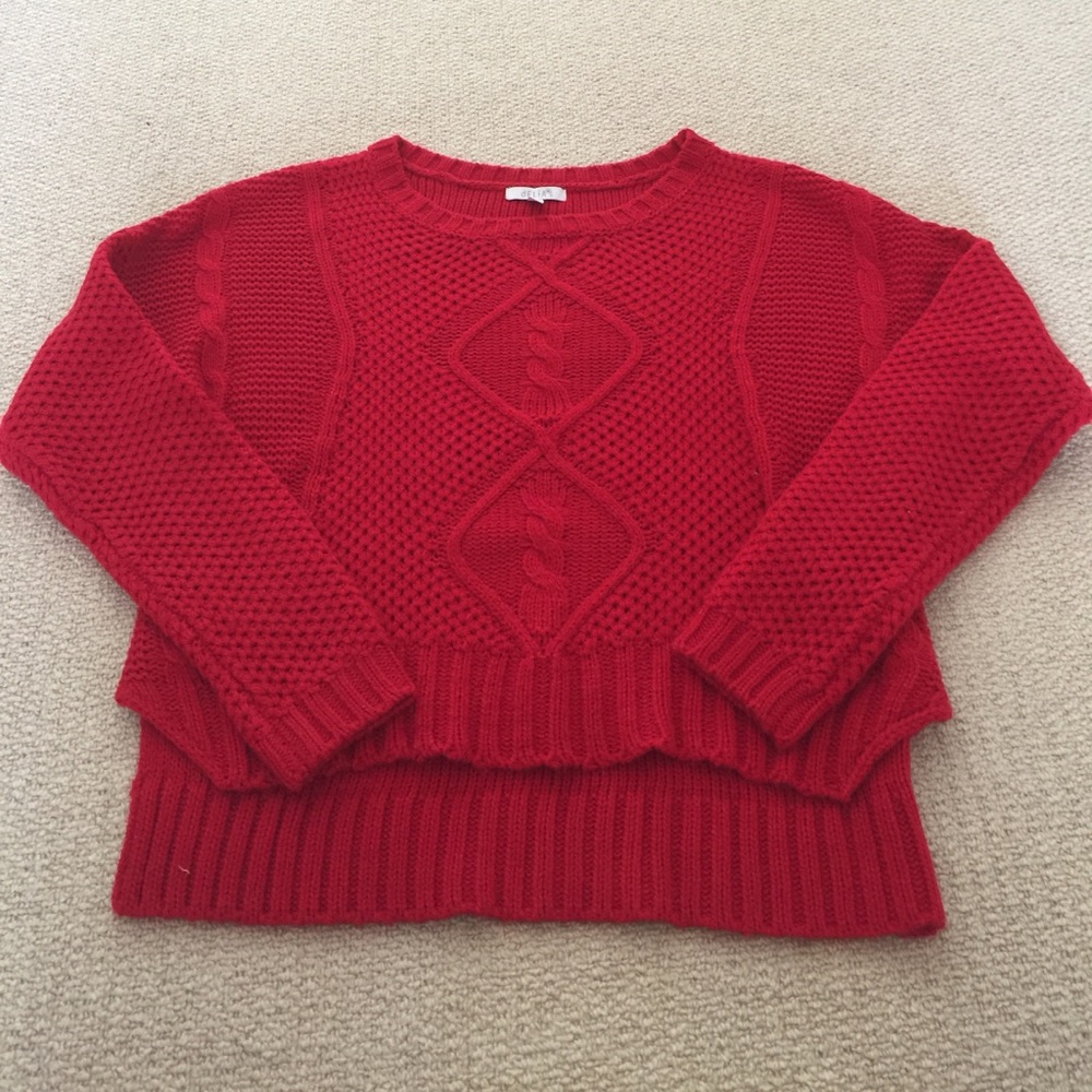 Red sweater