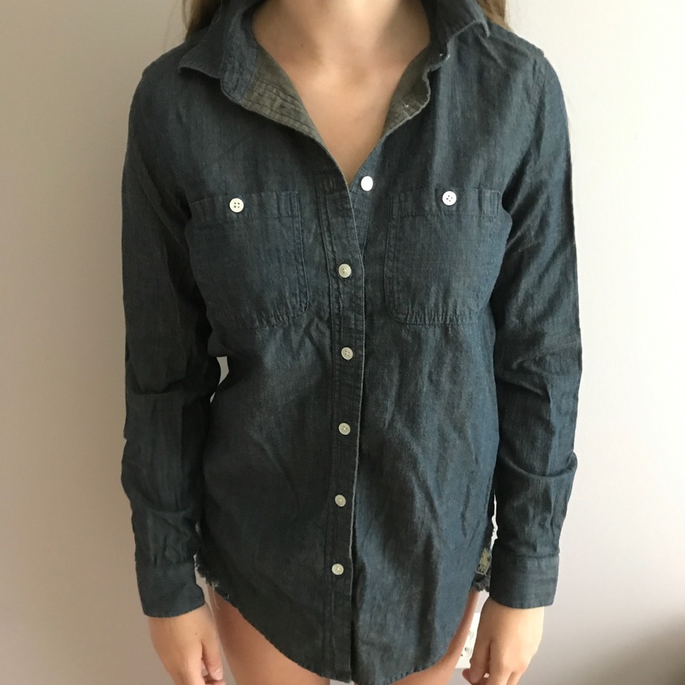 Dark soft chambray shirt