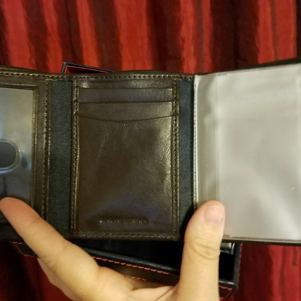 Men's Tommy Hilfiger trip fold leather wallet