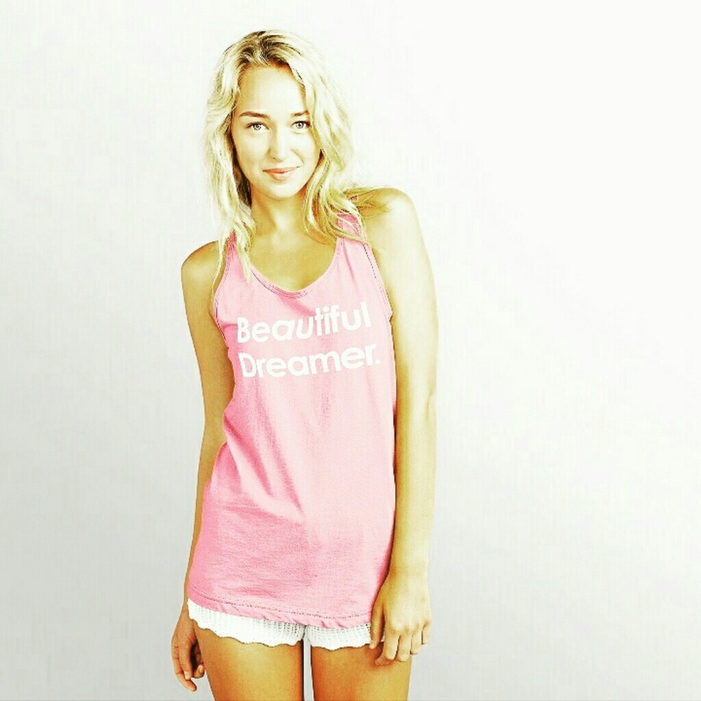 Beautiful Dreamer Women's Tank  (neon pink)