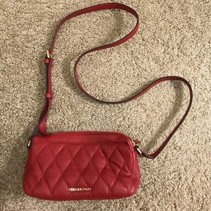 Vera Bradley Red Leather Crossbody