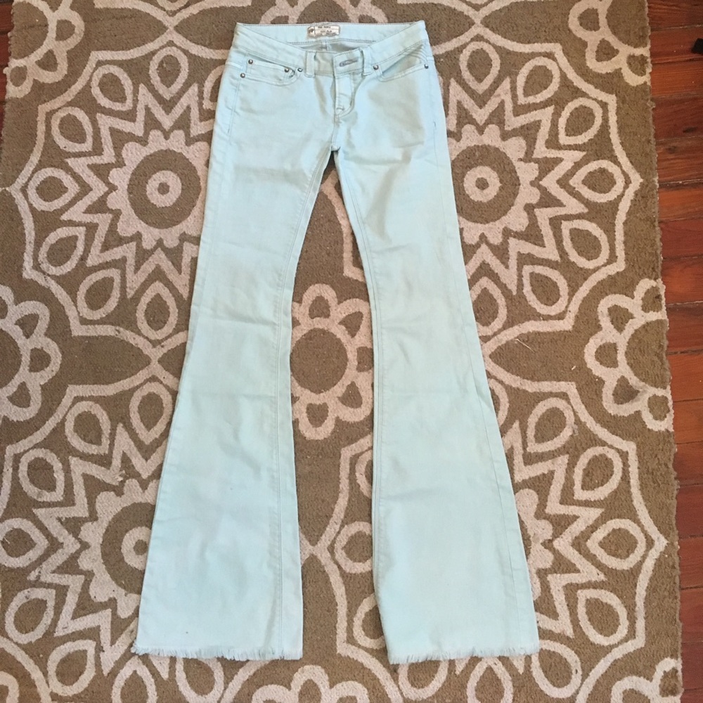 Free people light blue flare jean