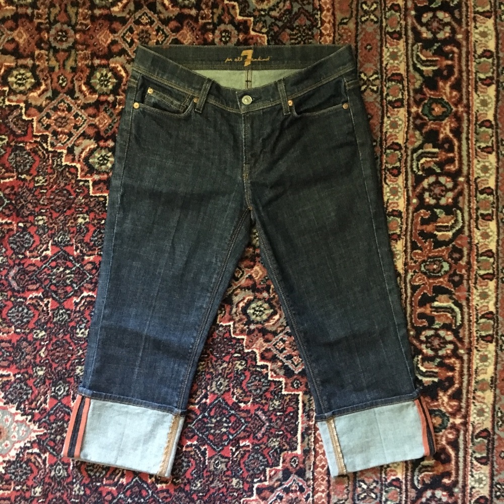 Seven for All Mankind Mia Crop Capri Denim Jeans