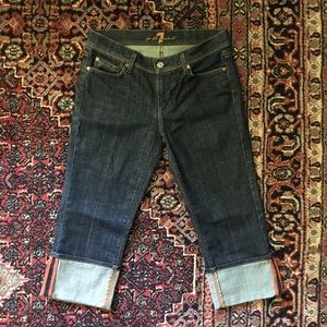 Seven for All Mankind Mia Crop Capri Denim Jeans