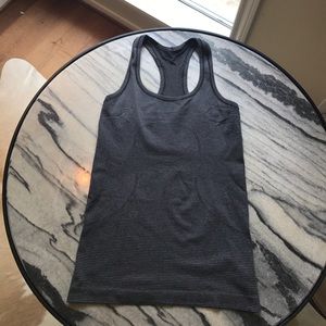Charcoal grey lululemon swiftly tech racerback