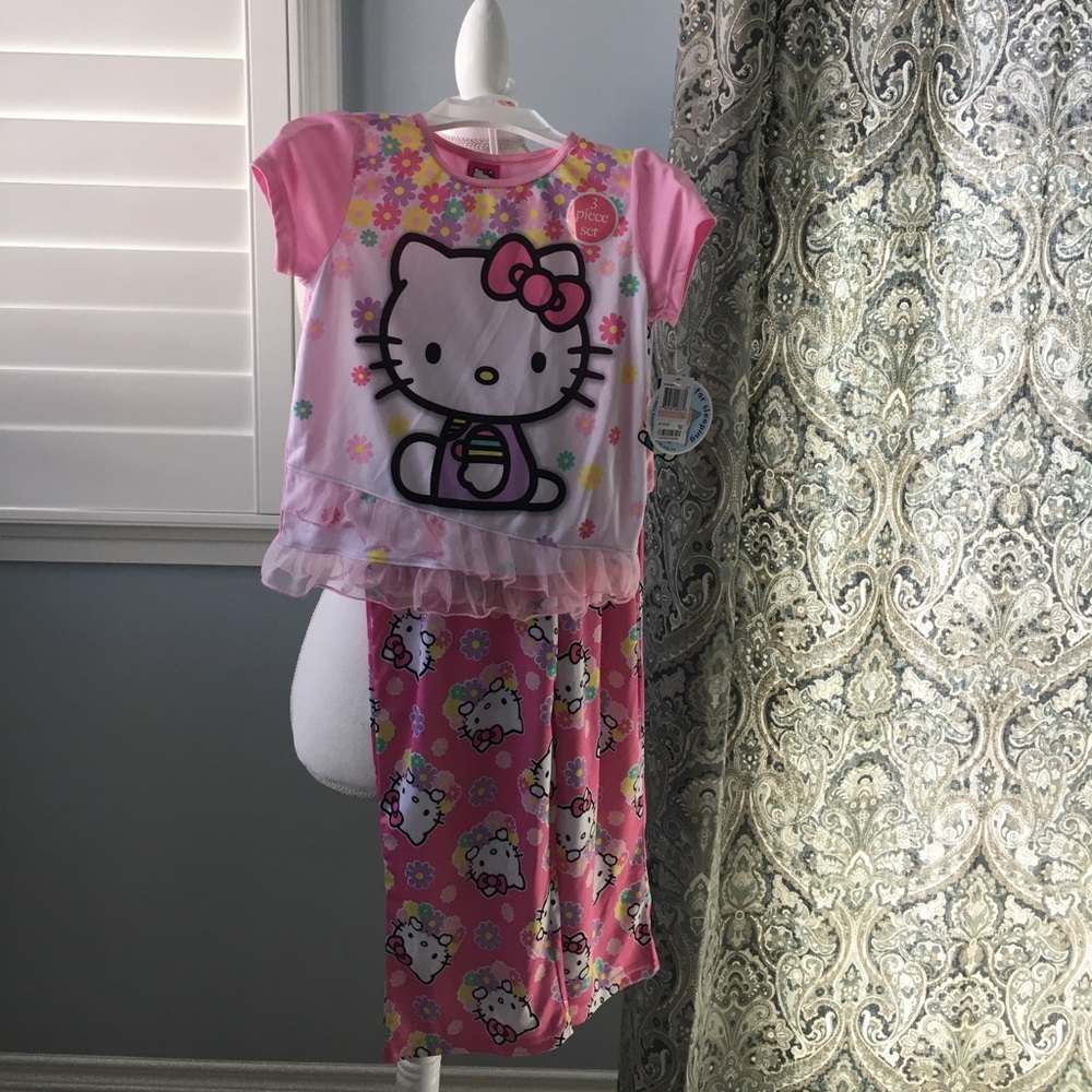 Hello Kitty 3 piece pajama set