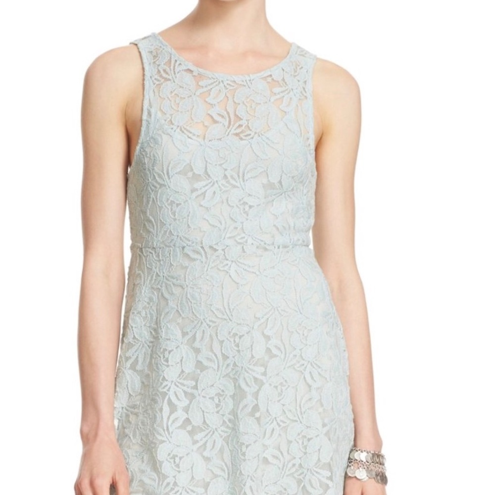 *SOLD* free people miles of lace fit & flare dress