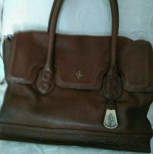 Cole Haan brown leather hand/ shoulder bag
